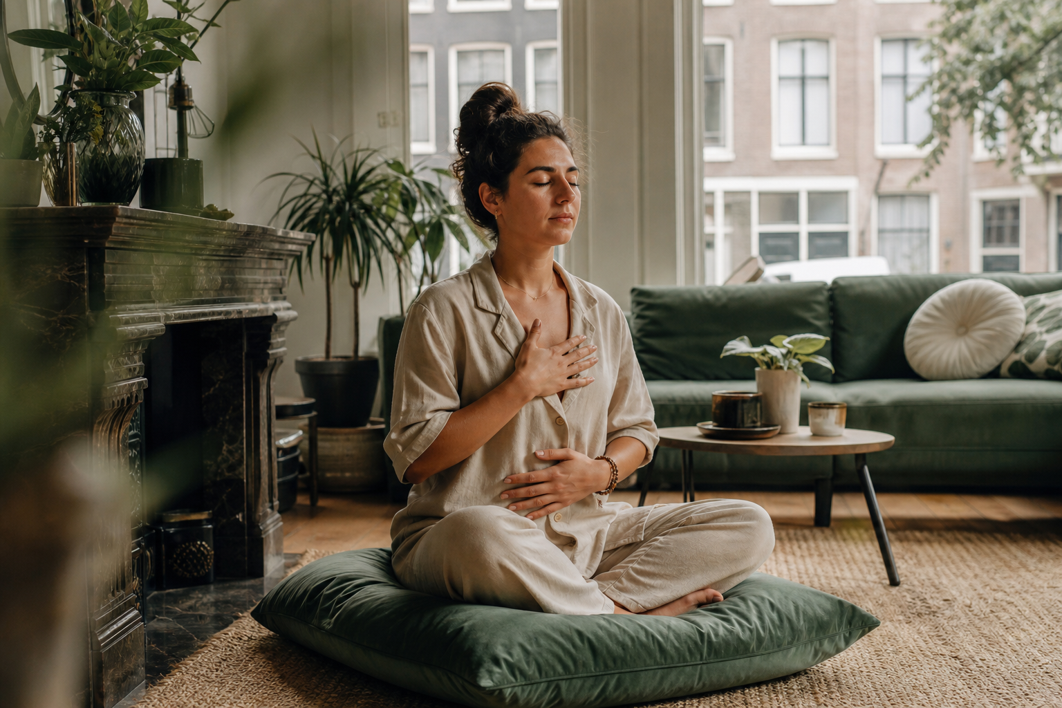 Mindful breathing routine from Vitalaosparkin